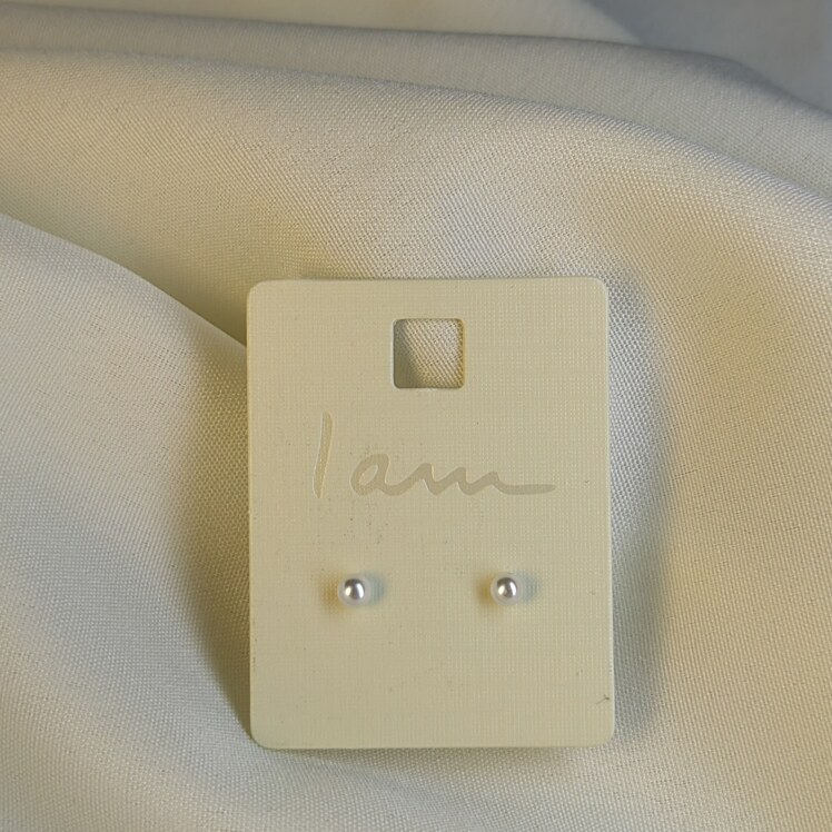 گوشواره استیل مروارید ریز