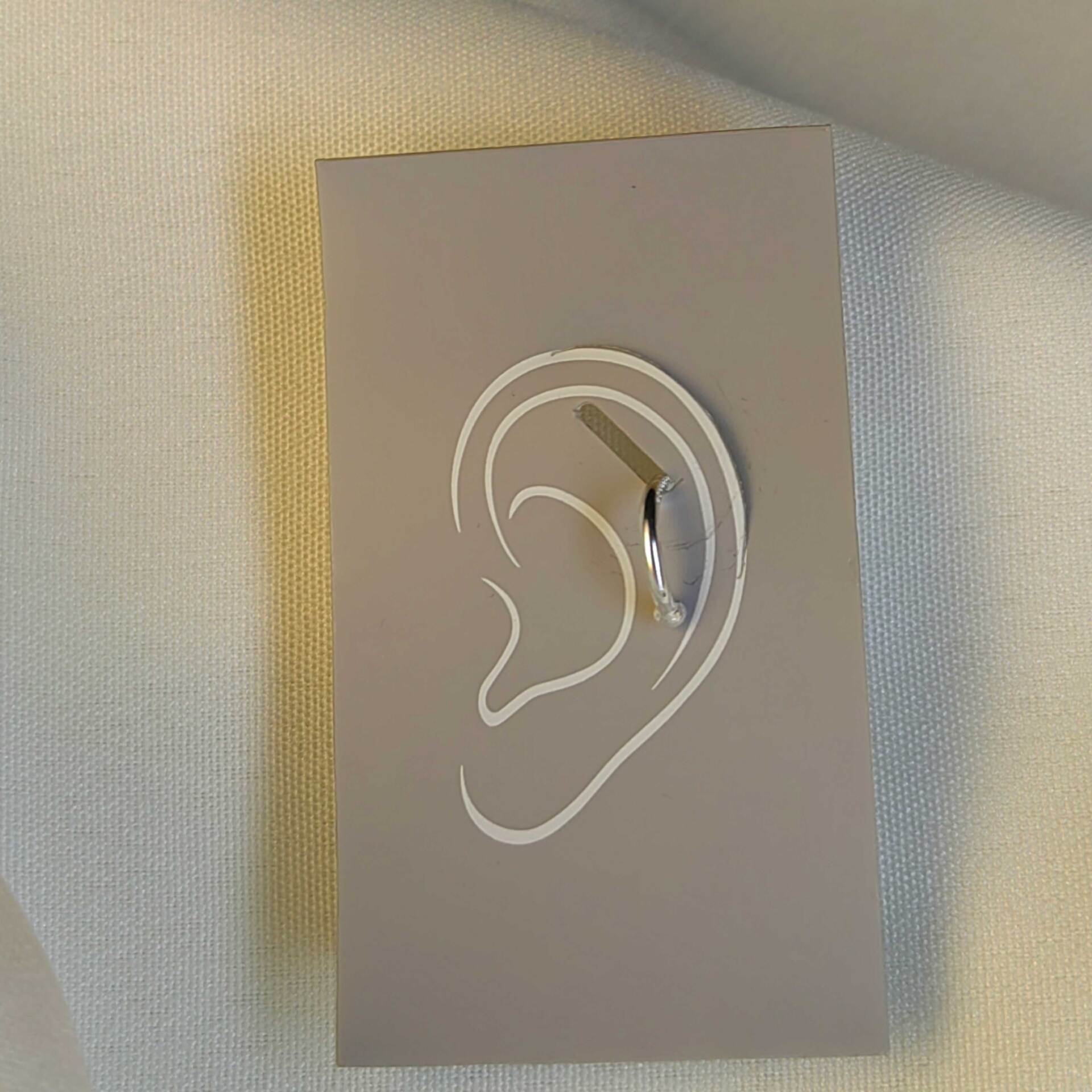  پرسینگ ساده نقره زنانه  