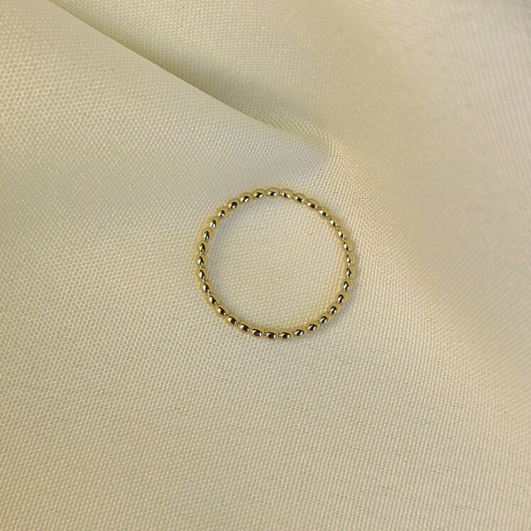 انگشتر استیل گرد دونه ای