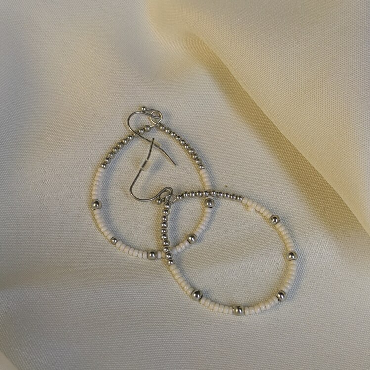 گوشواره مهره دار بلند طرح اشک