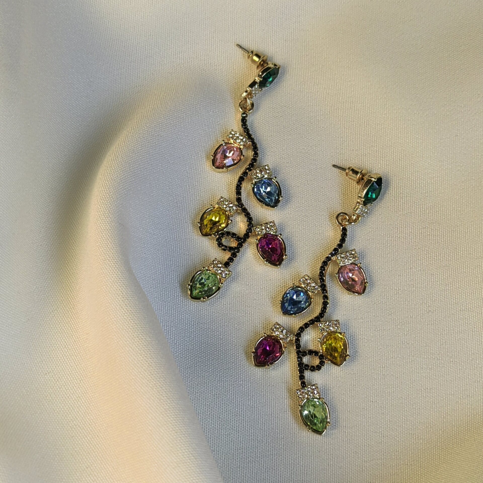  گوشواره استیل سنگ درختی 