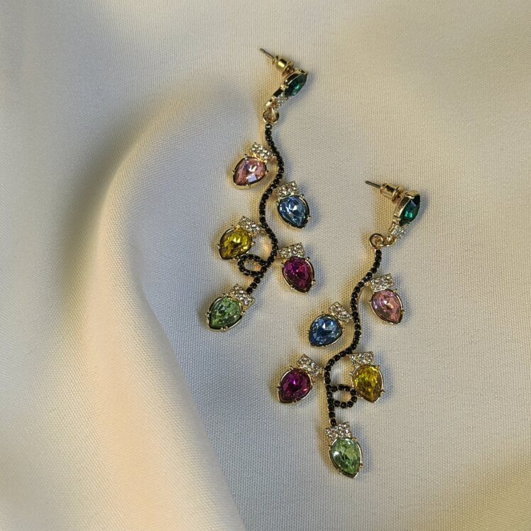 گوشواره استیل سنگ درختی