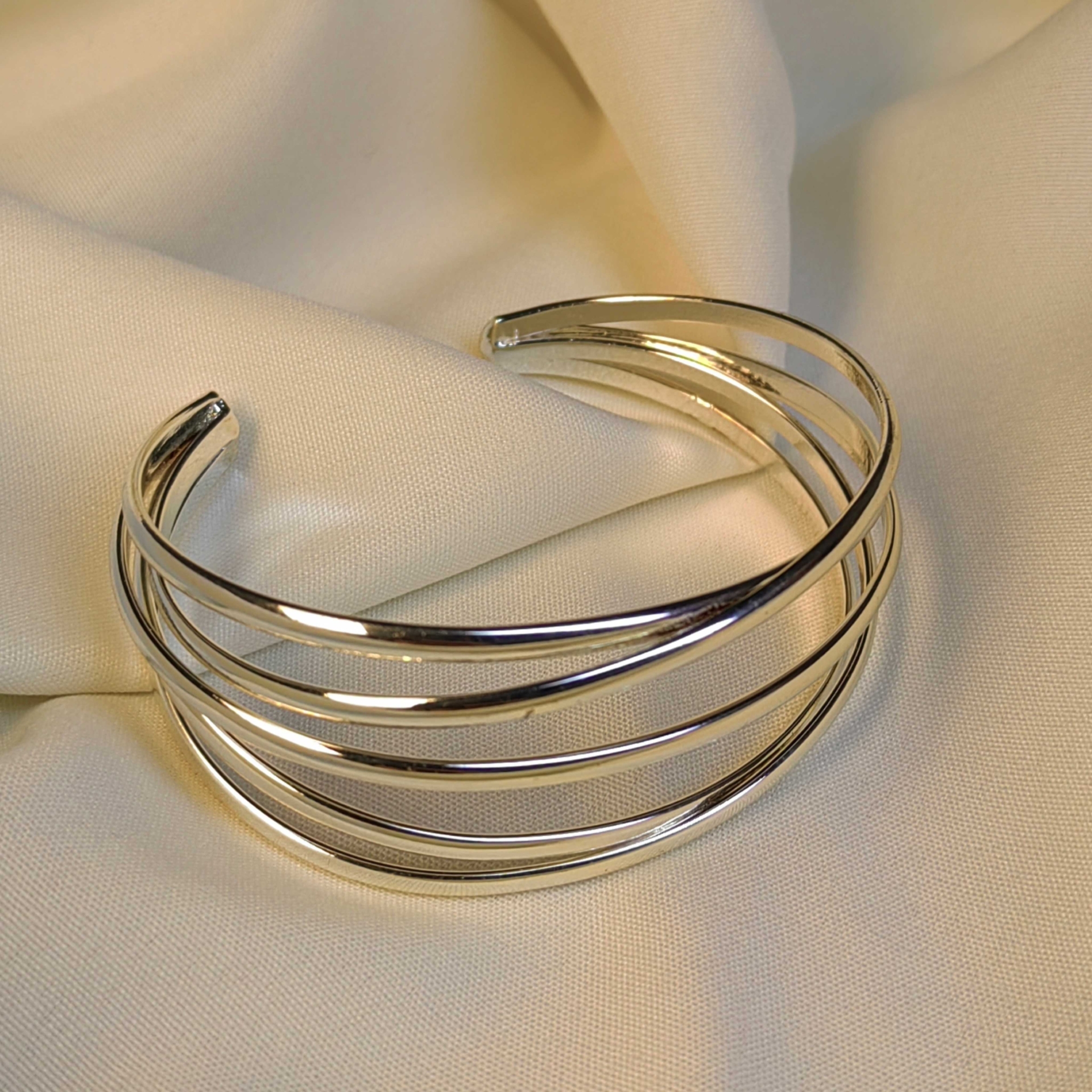  بنگل (دستبند)استیل رنگ ثابت پینترستی 