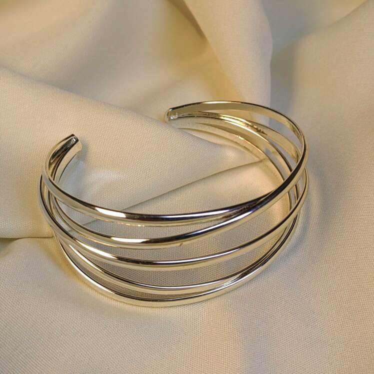 بنگل (دستبند)استیل رنگ ثابت پینترستی