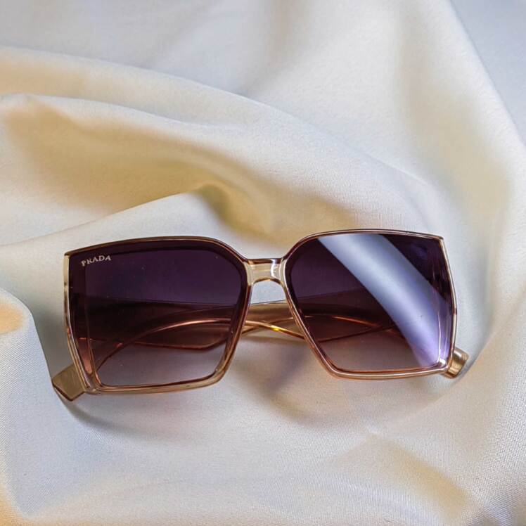 عینک افتابی برند PEADA پرادا، عسلی،یووی 400